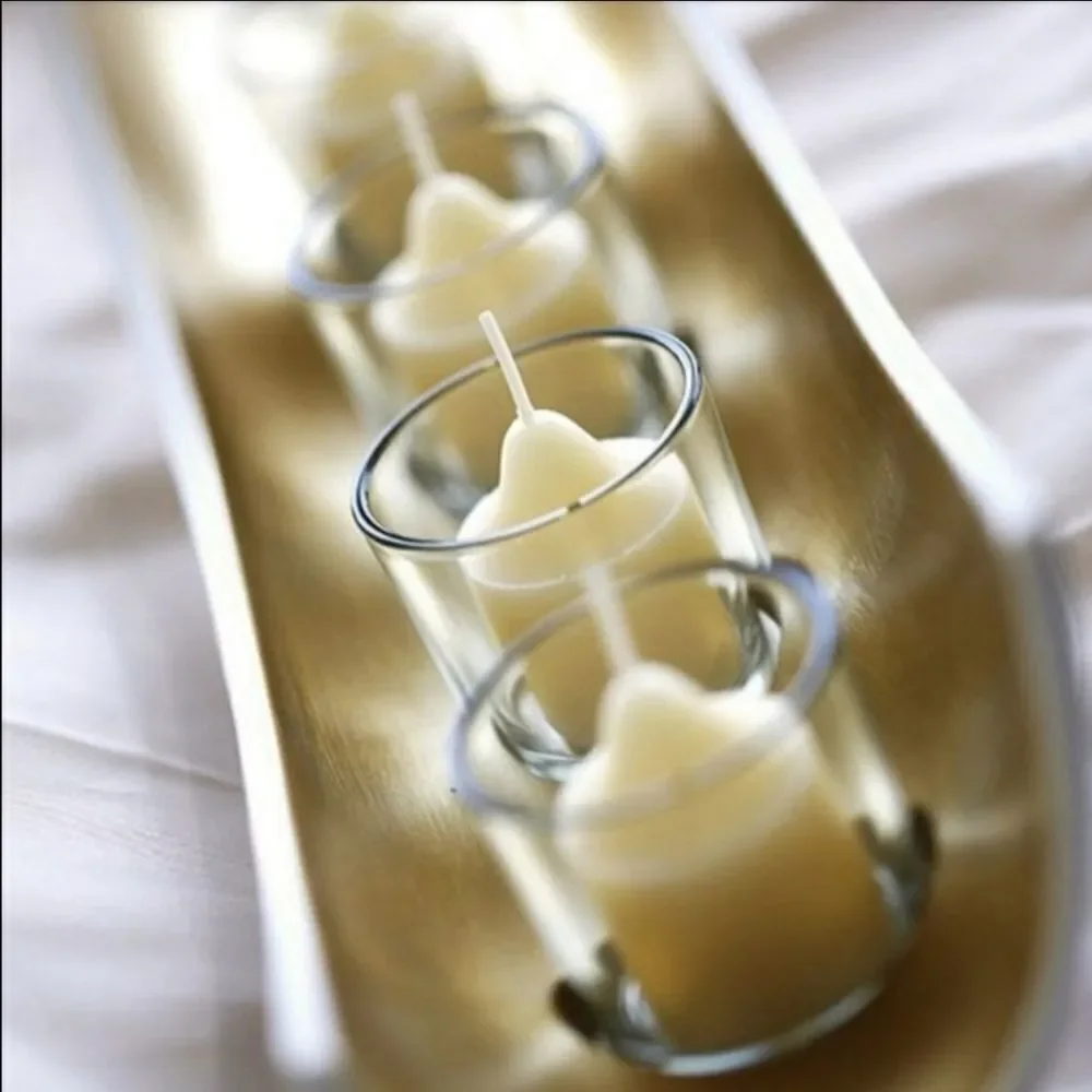 🩵NIB PartyLite White & Gold Embrace Centerpiece Candle Holder - Picture 4 of 12